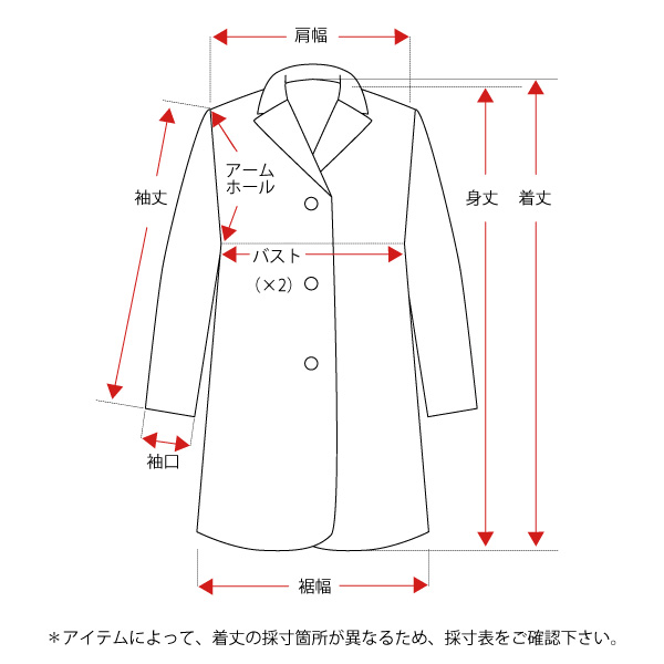 採寸方法が知りたいです。 – Re:EDIT ヘルプセンター